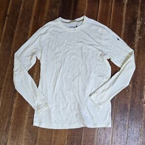 Smartwool cream, white long sleeved top Size M Men's excellent condition